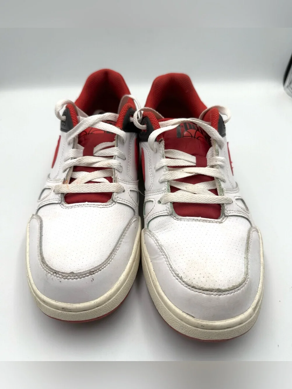Nike Full Force Low White Red & Black  FB1362-102 Men's Size 8